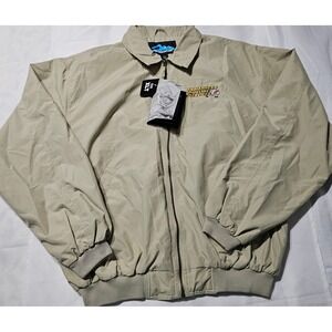 Tri-Mountain 6000‎ Achiever Jacket Mens XLT Khaki Tan Pipeline Services Logo New